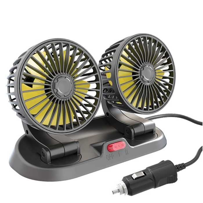 Вентилатор за кола, Двоен вентилатор за автомобил, 12V