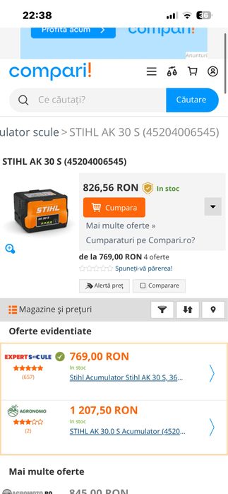 Acumulatori Stihl AK 30 S /AK 20 /AK 10-Sigilati