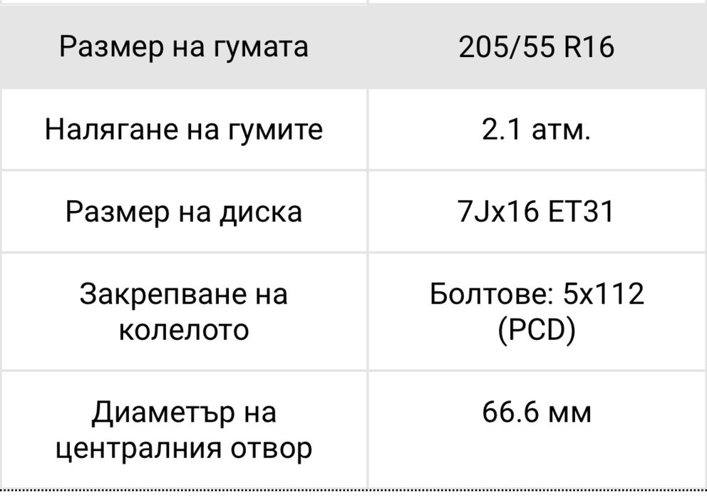 Джанти с гуми мерцедес Mercedes 5x112. 205/55R16