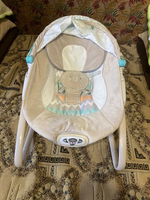 Balansoar pentru copii, cu vibratii,Ricokids, Gri