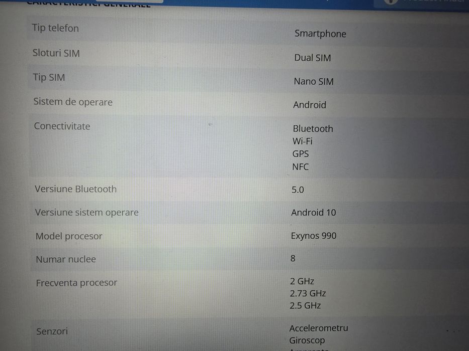 Telefon S20 fe128 gb 6 gb ram