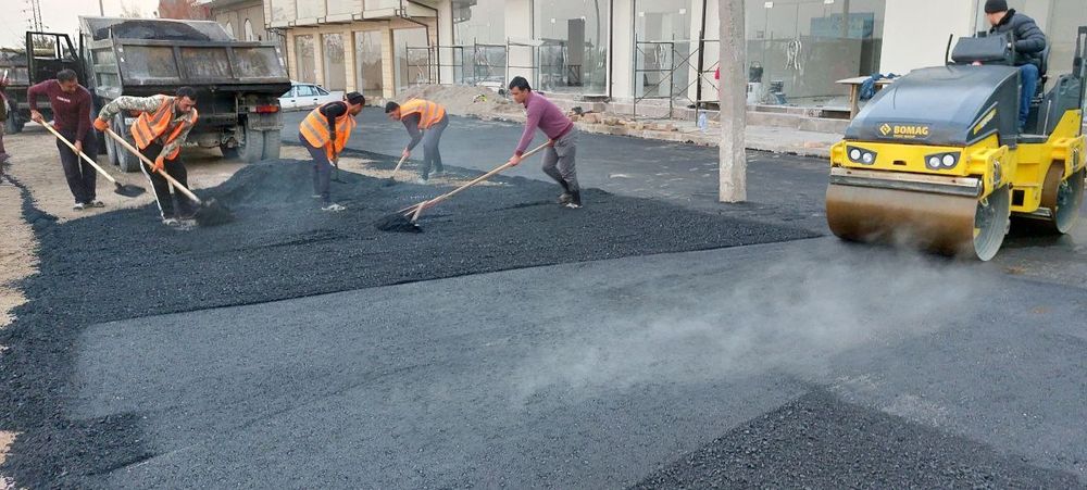 Асфалтлаш Юл қурулиш ишлари