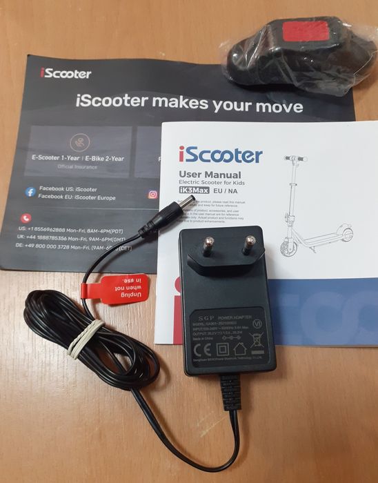 Vând Încărcător SGP Power Adaptor 25,2V 1Amper cu mufă 4,2mm pentru Trotinete Electrice și alte dispozitive