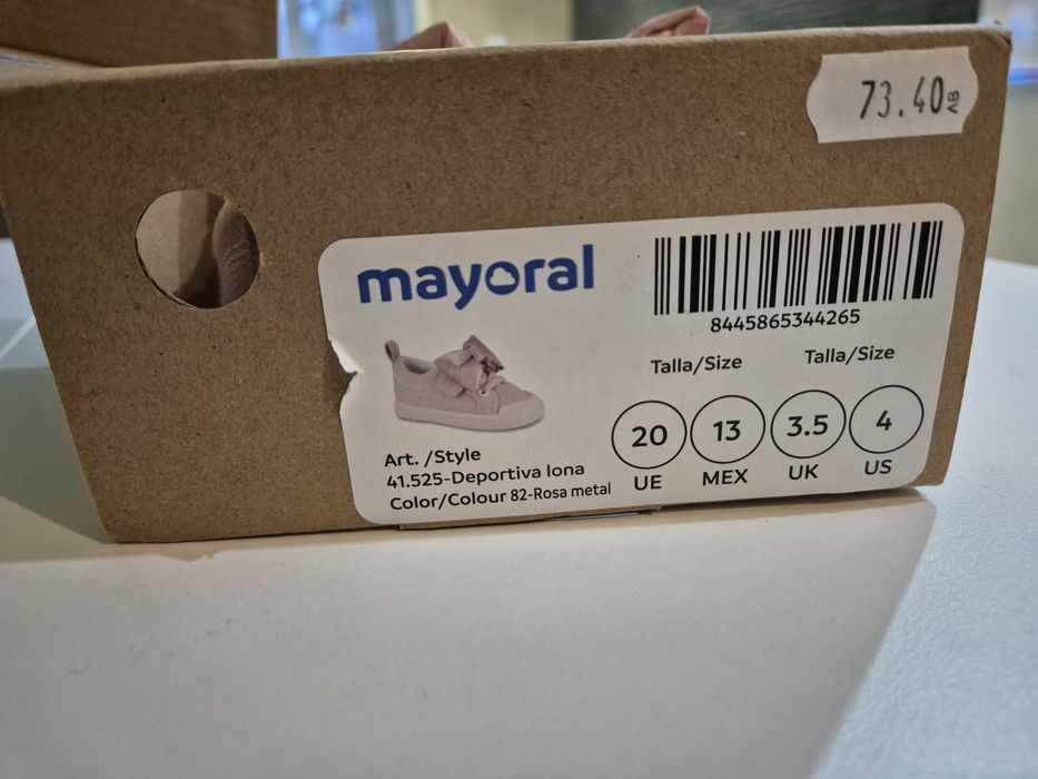 Mayoral детски обувки 20 номер- обувани веднъж