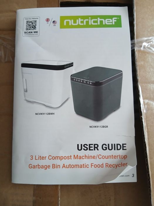 Compostor Electric NutriChef 3L - Nou/Sigilat