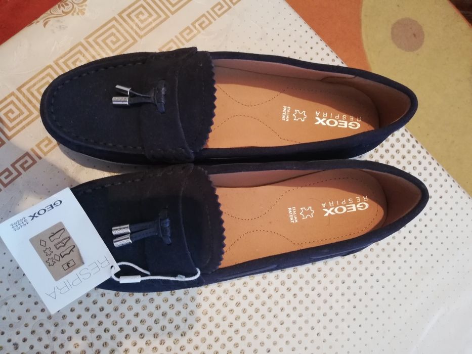Geox mocasini   de damă din piele