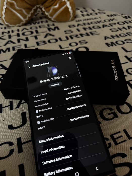 Vand Samsung S23 Ultra