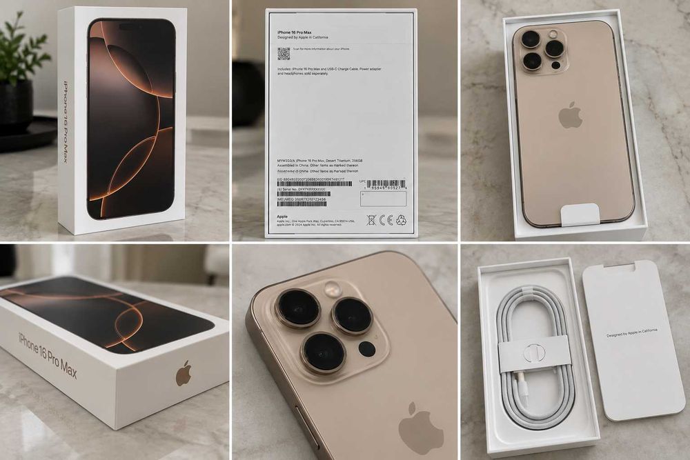 iPhone 16 Pro Max 256GB Desert Titanium – Nou, Neactivat