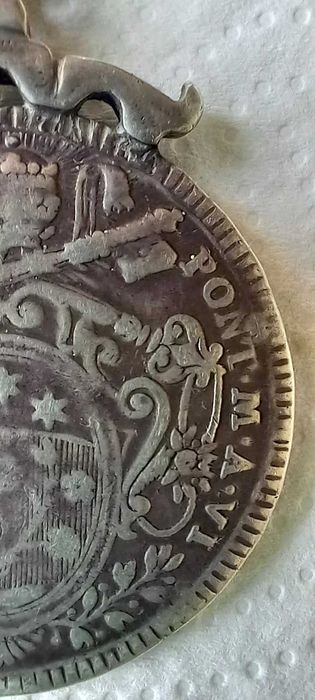 Medalion rar de colectie din argint 29,9g Vatican 1780