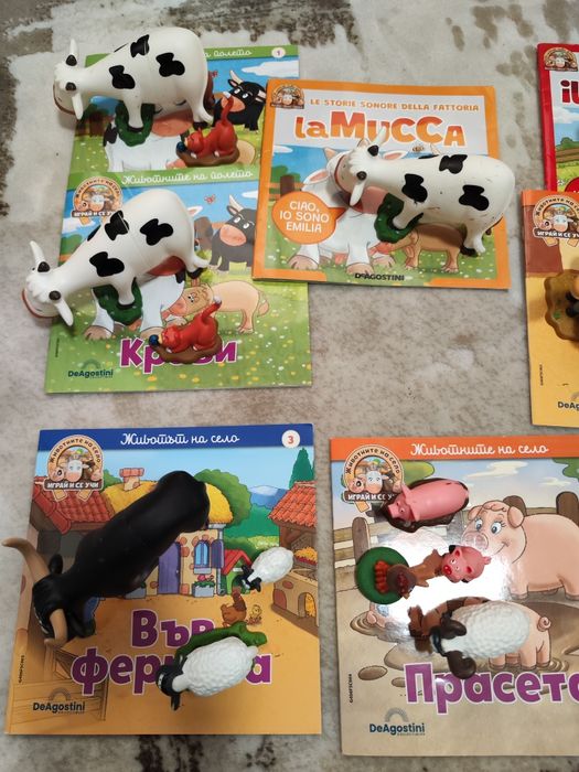 Животните на село книжка с фигурка и КОЛОНКА