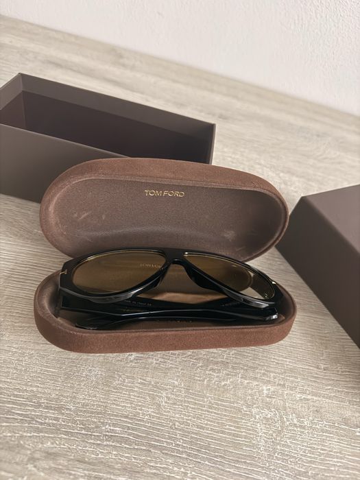 Ochelari Tom Ford Pilot Ochelari de soare Galben Negru Negri Bronson