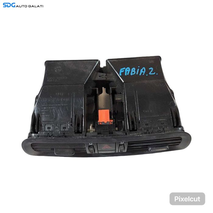 Gura Grila Guri Grile Aer Aerisire Ventilatie Bord Centrala Skoda Roomster 5J 2006 - 2015 Cod 5J0820951 [L8728]
