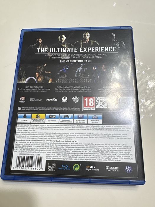 Ps4 игра Mortal Kombat xl