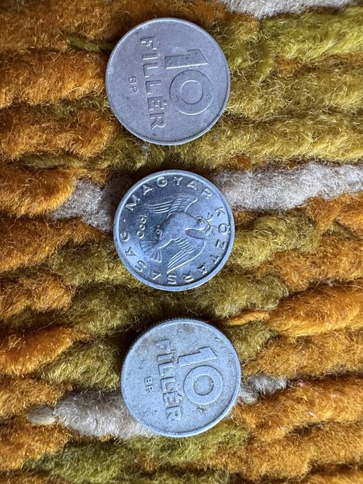 Monede vechi Ungaria – 10 Fillér – lot 3 monede forint – vintage