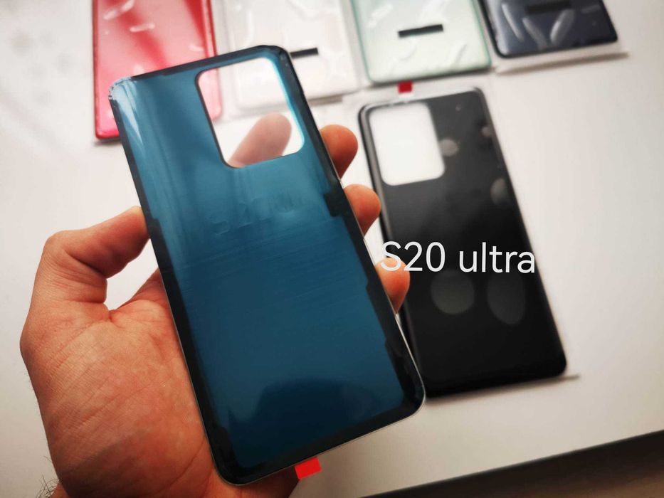 Capac Samsung Galaxy S20 S21 S22 ultra plus FE 5G carcasa spate sticla