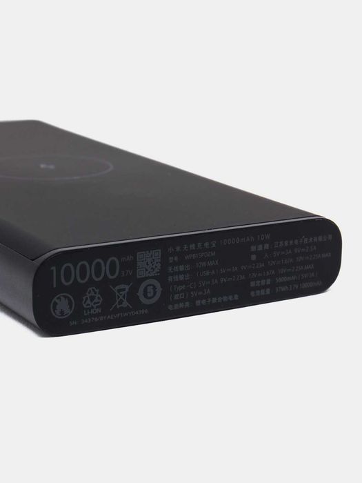 Power bank simsiz zaryadlash imkoniyati 10 000 mAh