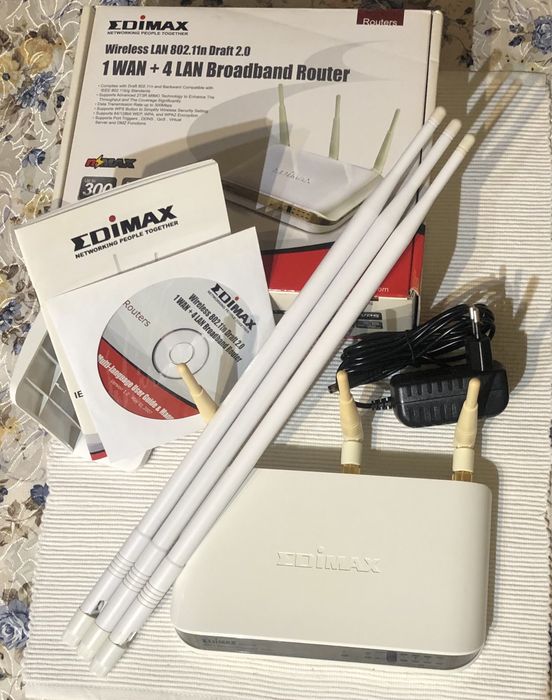 Рутер Edimax BR-6504N с допълнителни антени