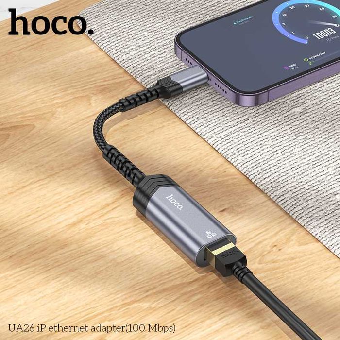 Hoco UA26 Сетевые адаптеры Gigabit Ethernet adapter Type-C/USB/IP