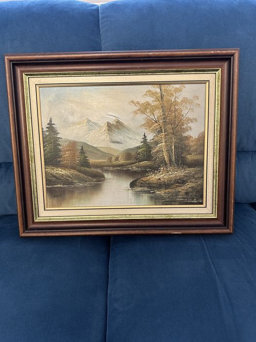 Pictură în ulei cu semnatura, 50/40 cm