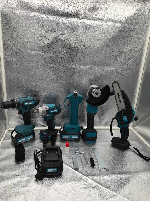 Set Profesional 5 in 1 cu Acumulatori Brushless 88V