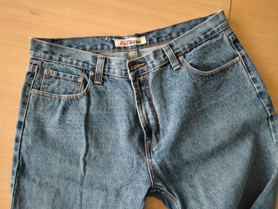 Blugi barbati League USA wide leg noi L - XL largi