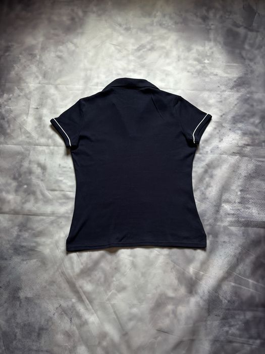 Tommy Hilfiger Womens Navy Blue Short Sleeve V-Neck Polo Shirt – Size M