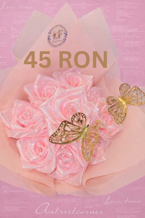 Buchete de flori / satin / sapun/ cadouri / trandafiri