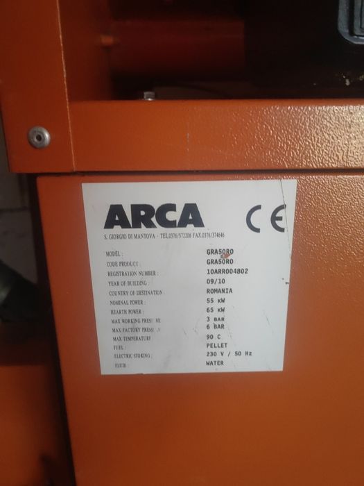 Centrală peleți Arca stare ca nouă .