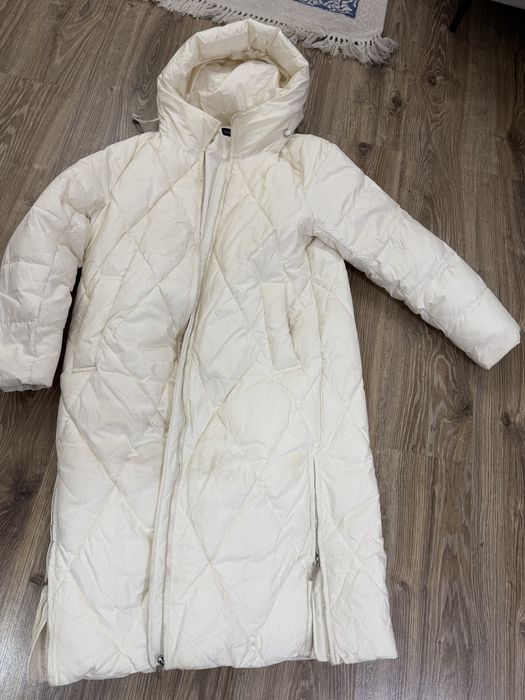 Пуховик женский длинный теплый