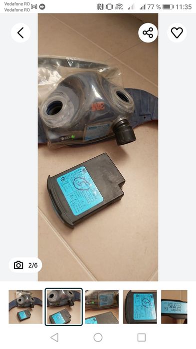 Masca respirație  de protecție cu ventilator 3M