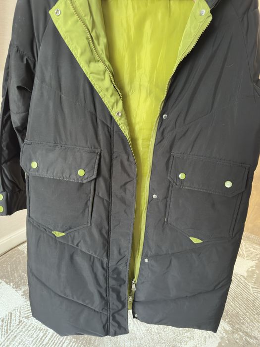 Парка натуралка черная