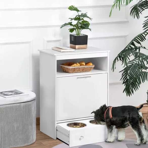 Станция за хранене за домашни любимци / Шкаф за храна за куче