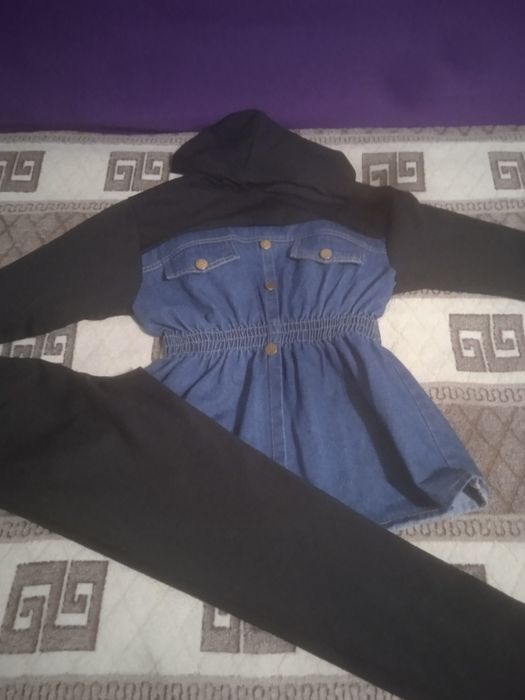 Джинсовый костюм для девочки