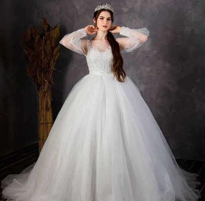 Свадебное платье, пышное