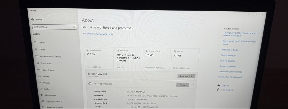 Laptop Lenovo L15 Gen2 512GB 16GB i5 15” /// Gen1 Gen3 G2 G3 G1 E15