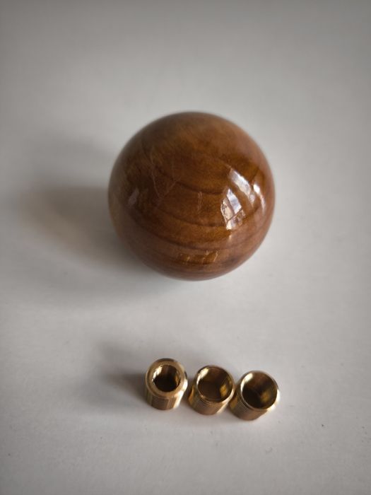 Дървена топка за скоростен лост махагонова махагон дърво  универсална