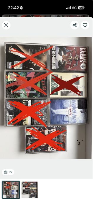 Casete Hip Hop 2pac Snoop etc