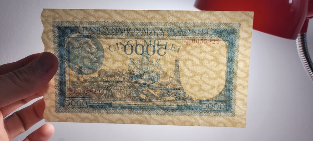 5000 lei Martie 1945 Unc bani vechi