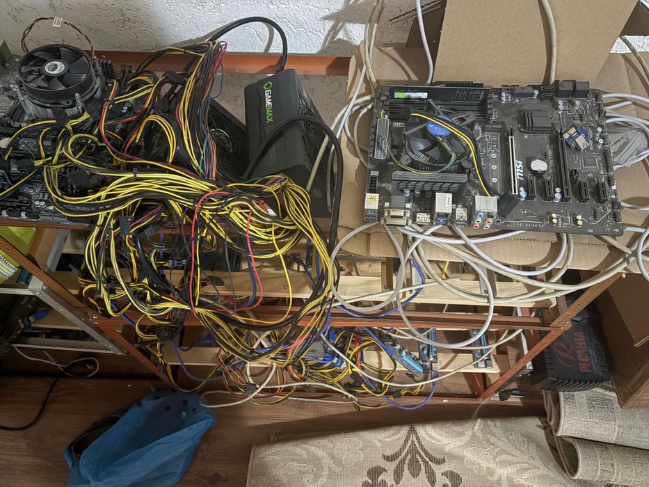 Ферма для майнинга , без видеокарты