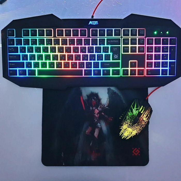(3в1) Игровая клавиатура и мышка/мышь Defender REAPER/Anger