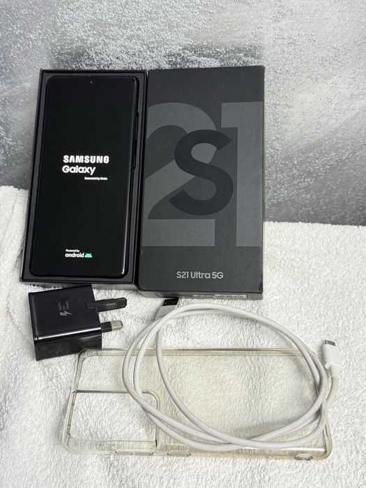 Samsung Galaxy S21 Ultra 5G 128Gb Phantom Black Impecabil Fullbox!.