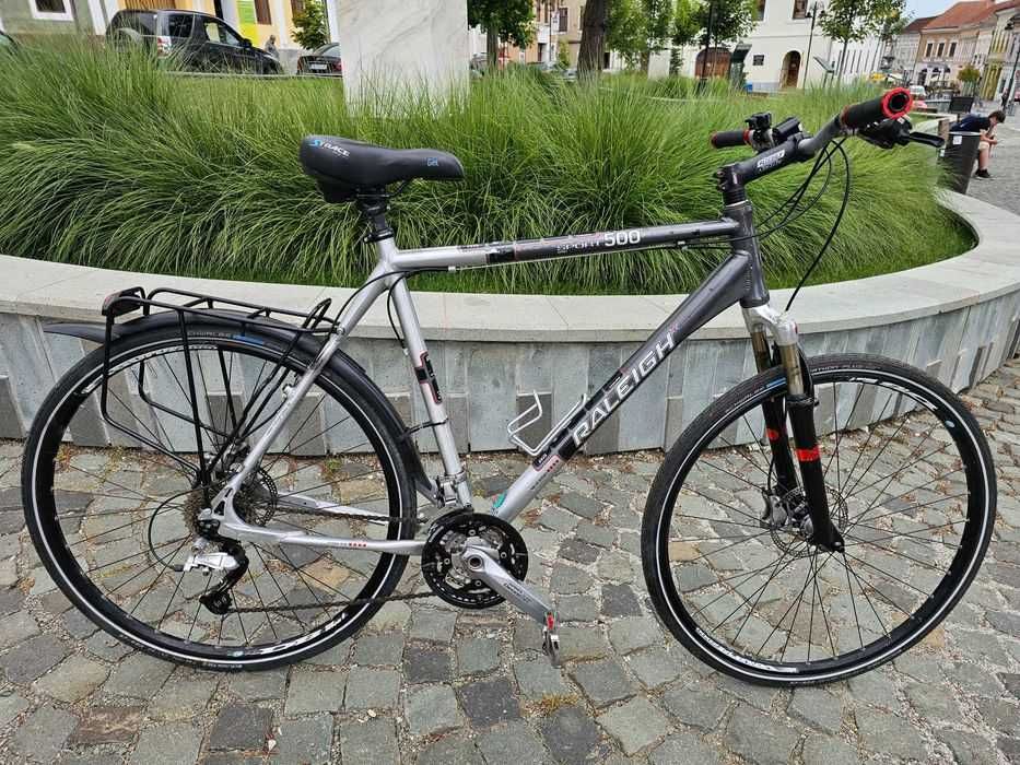 Bicicleta premium Raleigh cadru XL frane hidraulice