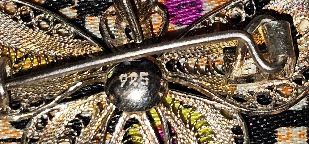 bijuterie fluturas filigran brosa + cadou bonus