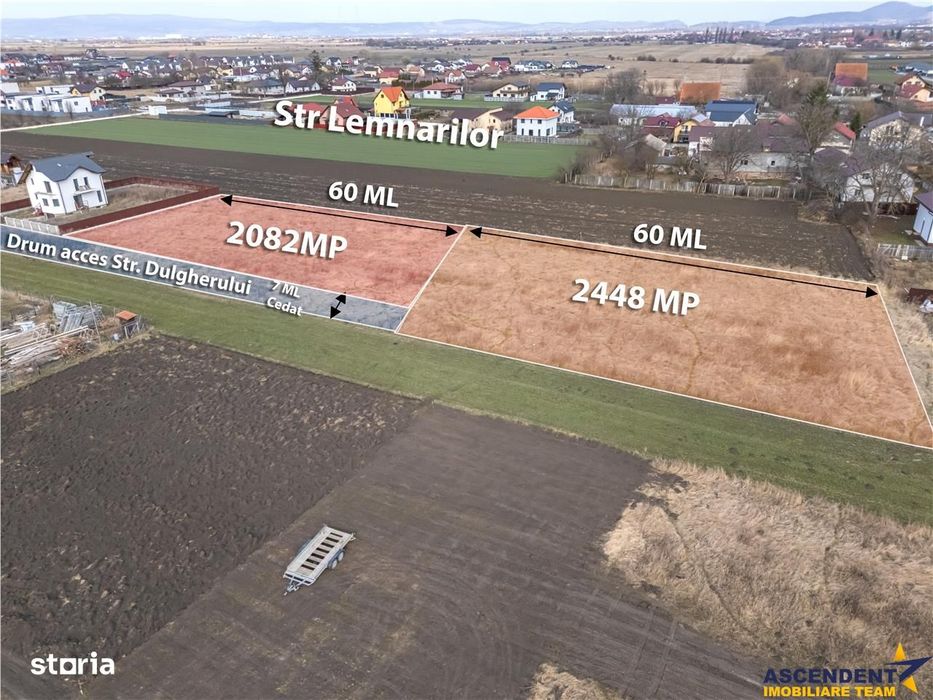 2.082 mp teren intravilan Stupini, zona de case, utilitati in apropier