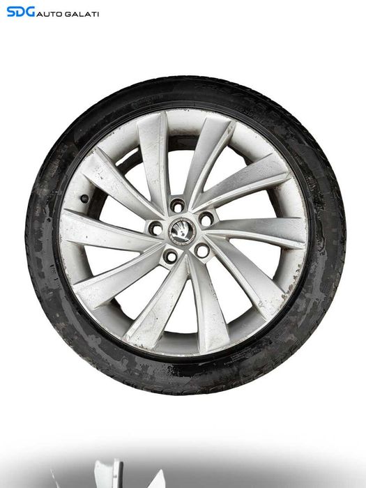 Set 4 Jante Janta Roata Roti Aliaj 235 45 18 R18 Distanta Prezon 5x112 CB 57.1 Audi A3 8P 2004 - 2013 (6Jx18 H2 ET 44 3V0601025L HL-4944-1) [JNT0011]