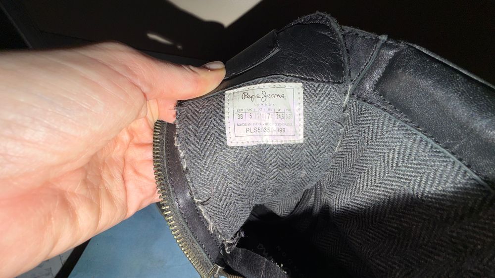 Боти от естествена кожа на Pépé Jeans