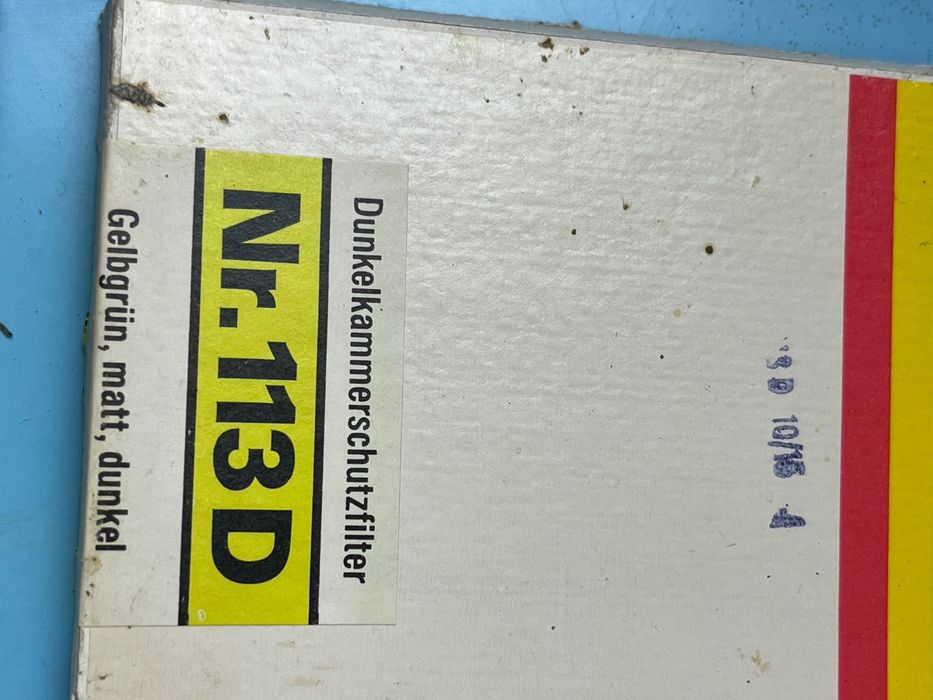 4 броя стари защитни филтри за тъмна стая фотографски