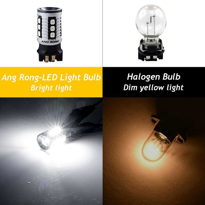 Set Becuri led Pw24W Pwy24W Canbus Xentech Light Alb sau portocaliu