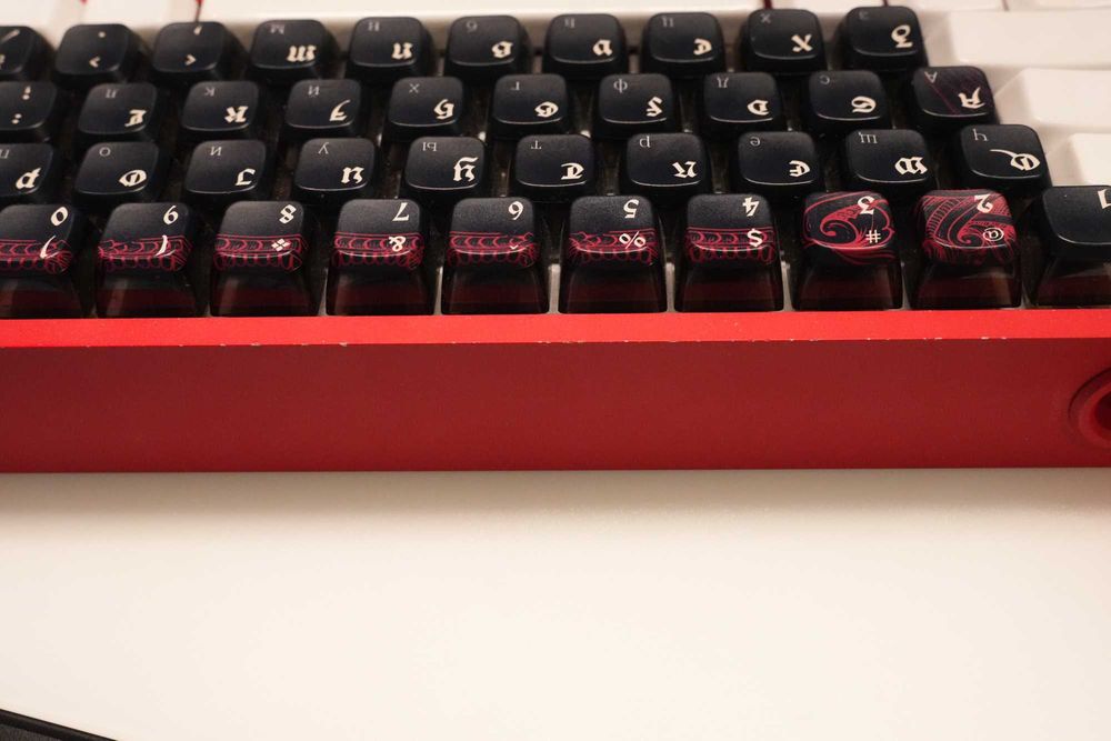 Tastatura Wooting 60HE+ cu carcasa KBDFans E-Coating Red
