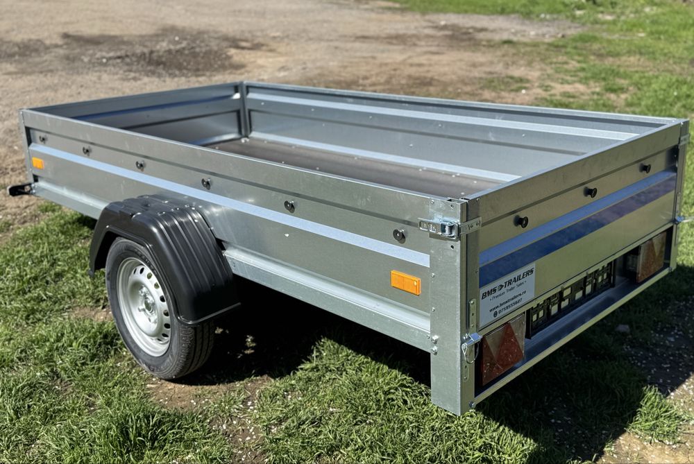 Remorca nouă 750 kg, 235x125 cm, CIV+RAR efectuat, PREȚ PROMOȚIONAL, posibilitate RATE!!